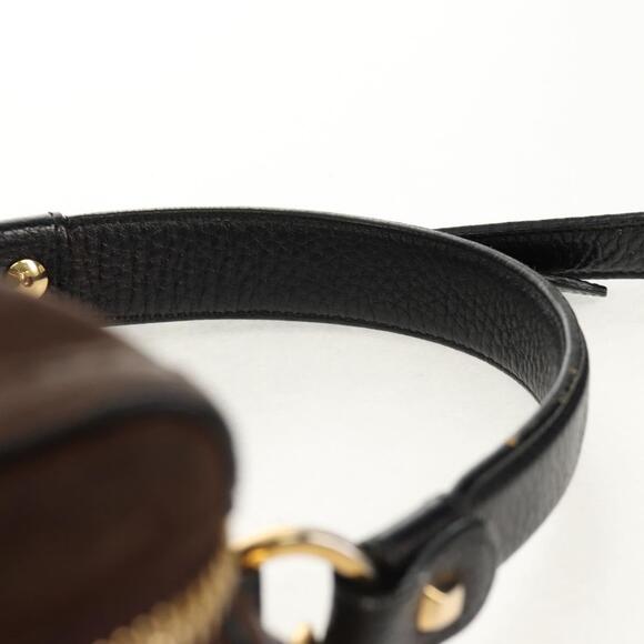 Salvatore Ferragamo Hand Bag Suede Leather 2way Brown Gold Auth gh1486 - Picture 14 of 16